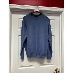 James Pringle Periwinkle Blue Crew Neck Acrylic Sweater sz XXL EUC